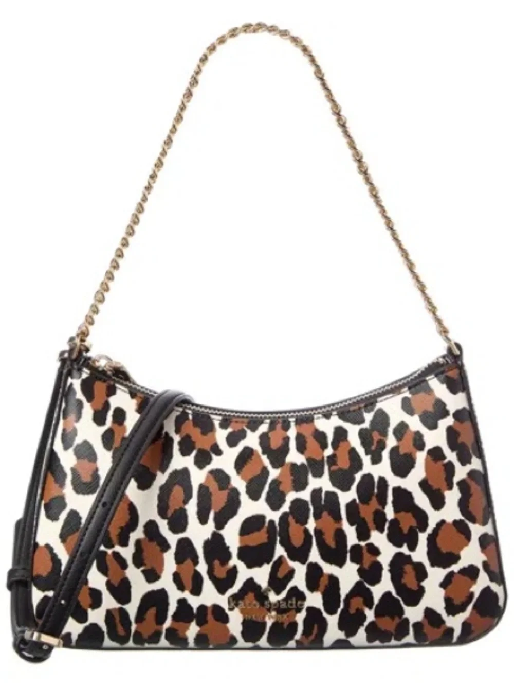 Kate Spade Madison Spotted Leopard Print Convertible Crossbody Bag - Picture 5 of 7